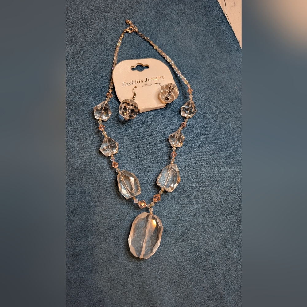 Chic Crystal 16 Necklace and Earring Set